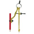 General Tools Pencil Compass, 9 in Dia Circle, Metal 842